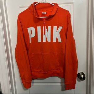 PINK Victoria's Secret Vibrant Orange Hoodie